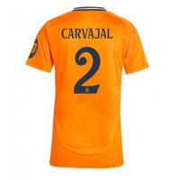 Real Madrid Daniel Carvajal #2 Vieraspaita Naiset 2024-25 Lyhythihainen